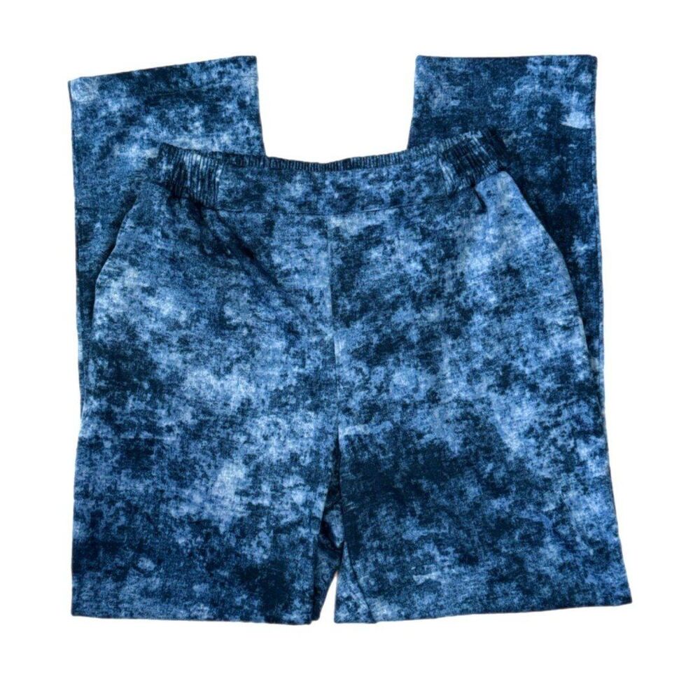NWT Blue acid wash pants, Medium, Work-leisure, Stretch, LuLaRoe Lena pants